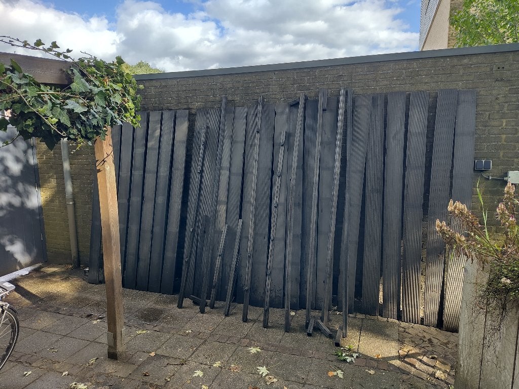 Composiet vlonderplanken (23 stuks), Ophalen, Gebruikt, Composiet