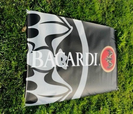 Bacardi poster geplastificeerde banner Bacardi Logo ( 02', Verzamelen, Ophalen of Verzenden, Nieuw, Reclamebord