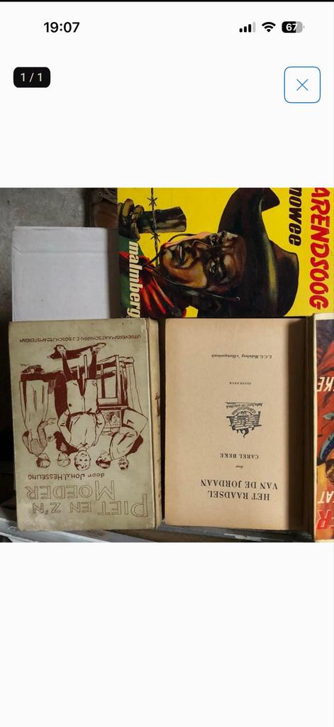 Vintage boeken: Piet en z'n Moeder, Het Raadsel van de Jorda, Ophalen of Verzenden, Gelezen