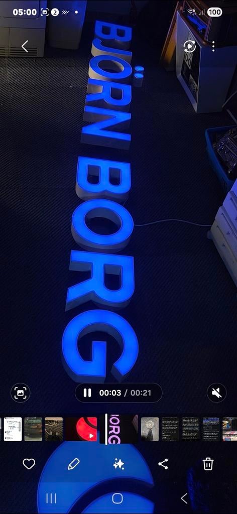 Gevel reclame Björn Borg, Ophalen, Nieuw