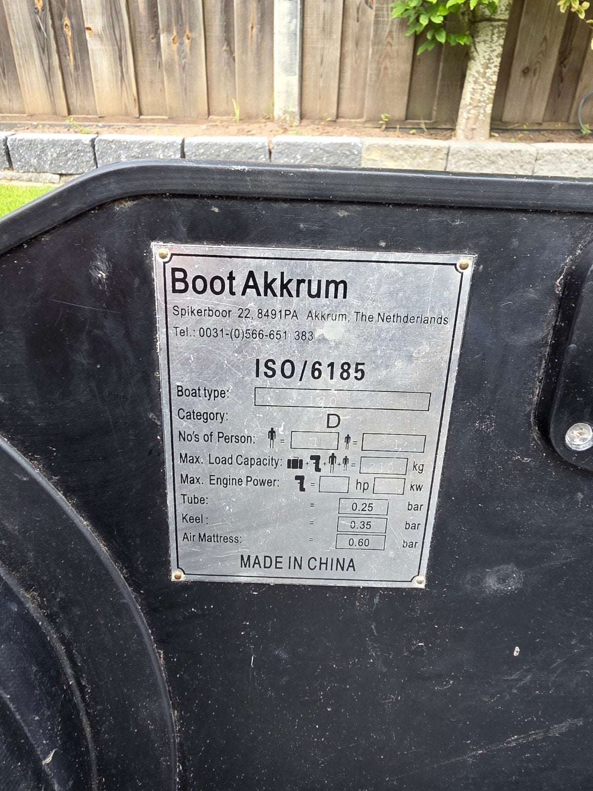 Vortex 180 rubberboot - Compleet en klaar voor gebruik!, Ophalen of Verzenden, Gebruikt