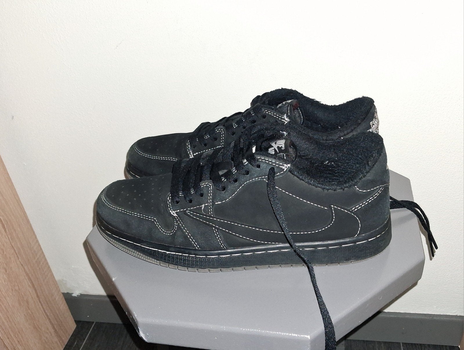 Nike Air Jordan 1 Retro Low schoenen maat 42, Zwart, Ophalen of Verzenden, Gedragen, Veterschoenen