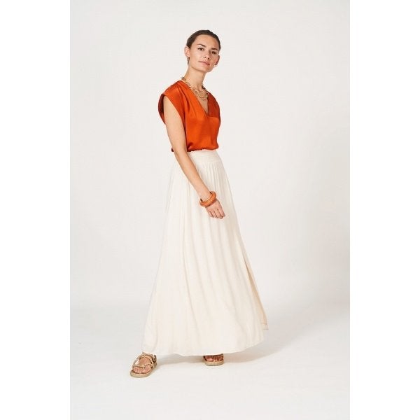 Dante 6 ecru maxi rok maat 4, Beige, Ophalen of Verzenden, Zo goed als nieuw, Onder de knie