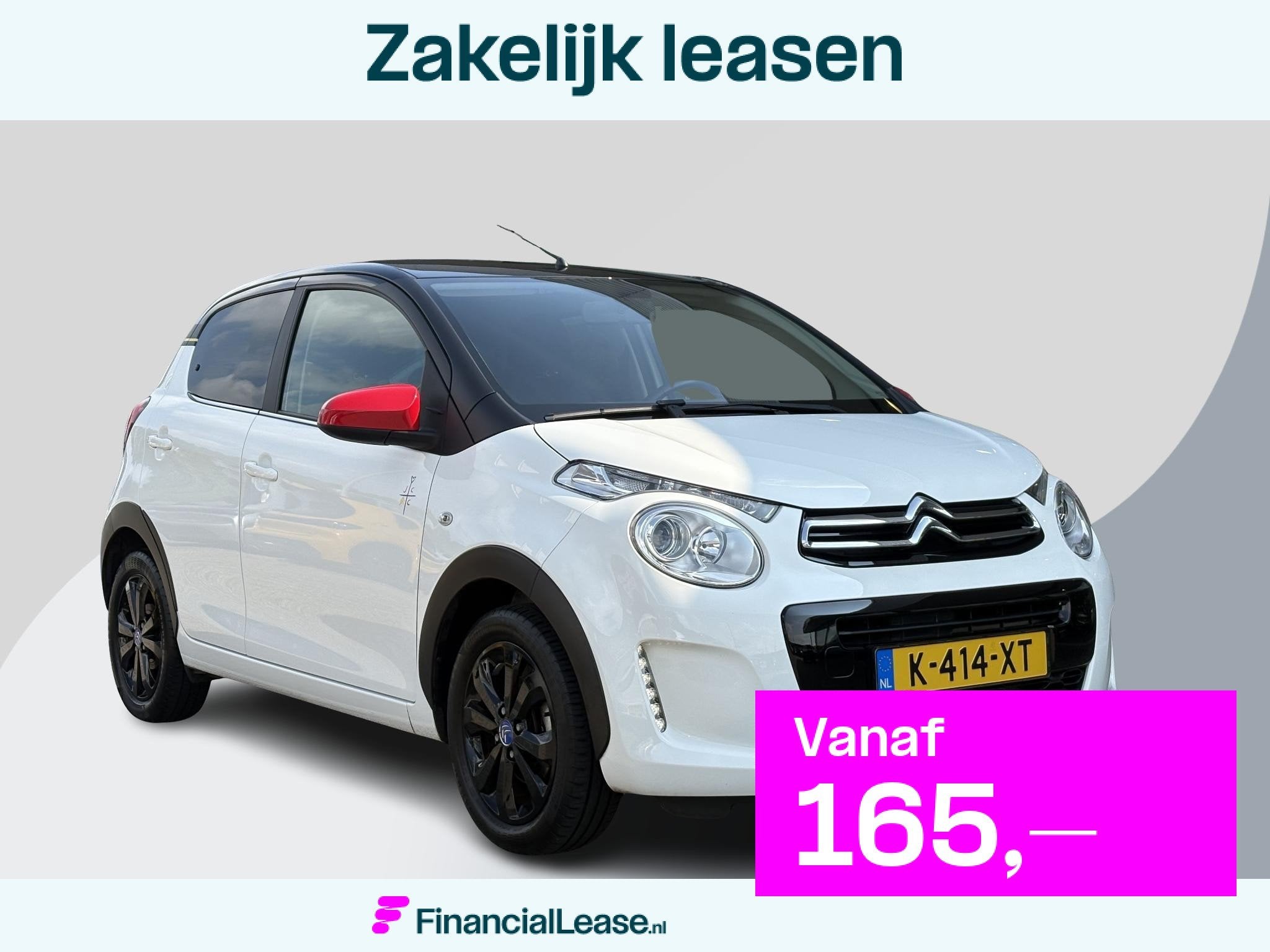 Citroen C1 1.0 VTi JCC+ | 46.000 KM | Two Tone Kleur | Clima, Voorwielaandrijving, Stof, Gebruikt, Euro 6