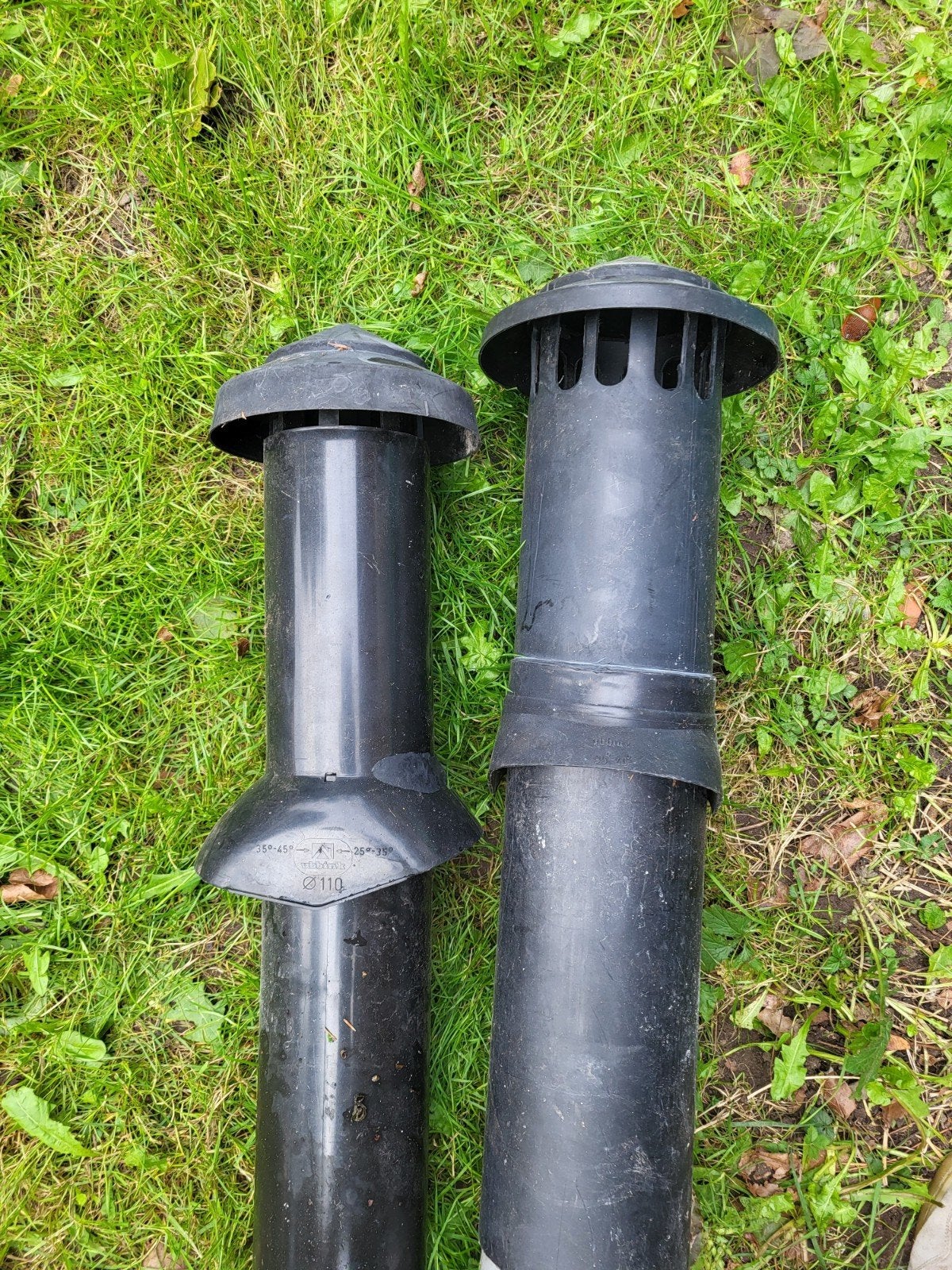 Zwarte PVC afvoerbuizen en dakgoot onderdelen, Ophalen, Afvoer, Gebruikt, Pvc