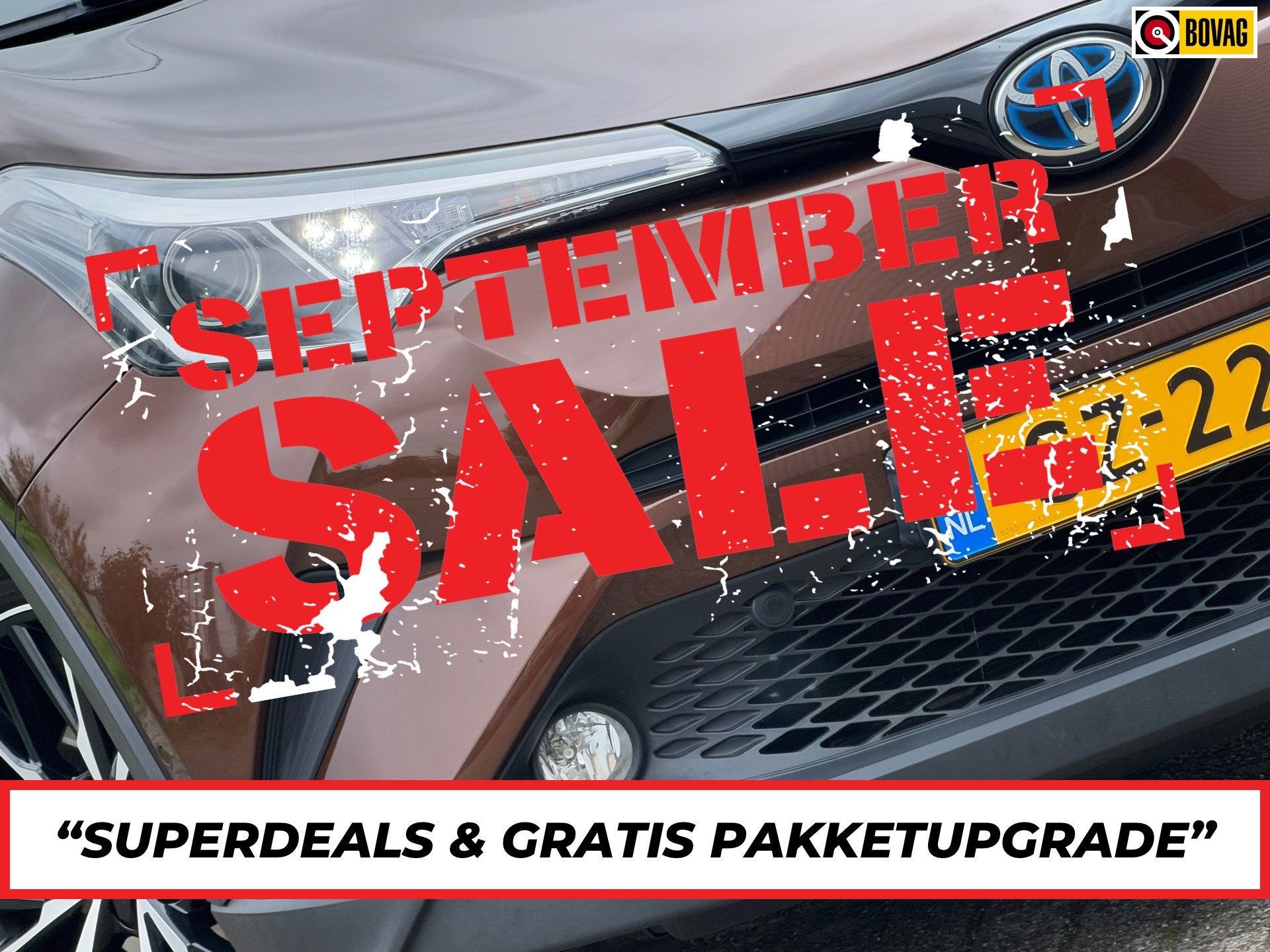 Toyota C-HR 1.8 Hybrid Executive - Phantom Brown - Cruise/Ca, Auto's, Dealer onderhouden, Euro 6, 4 cilinders, Leder en Stof