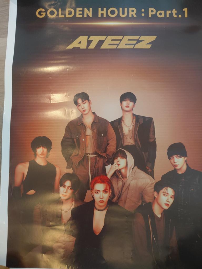 Poster Ateez, Ophalen of Verzenden, Gebruikt, Overige onderwerpen