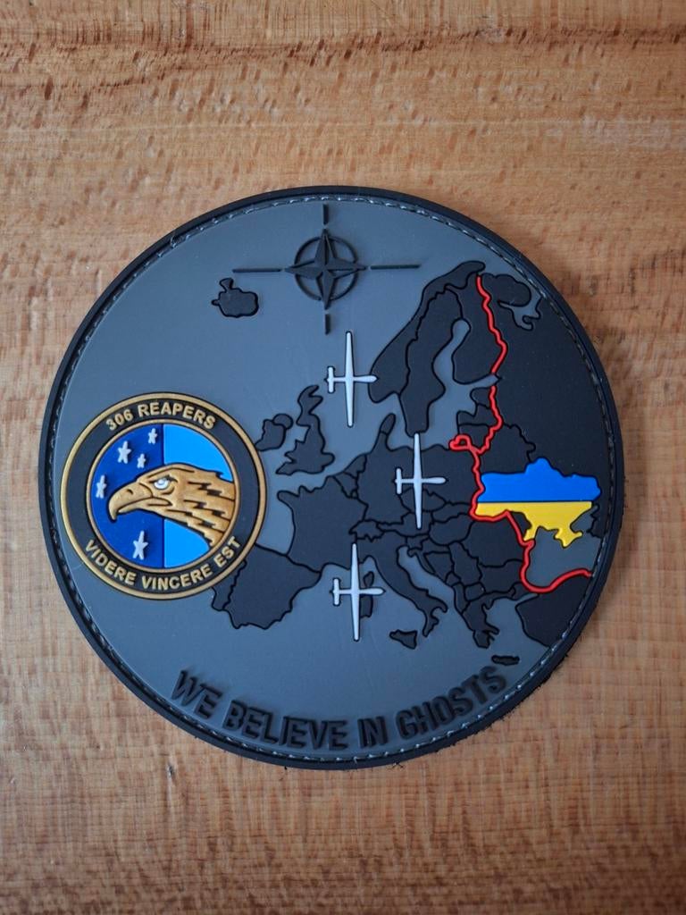 Reapers Patch, Ophalen of Verzenden, Luchtmacht, Nederland, Embleem of Badge