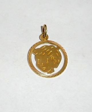 Hangertje Jongen Doublé, Sieraden, Tassen en Uiterlijk, Overige materialen, Overige voorstellingen, Verzenden, Nieuw