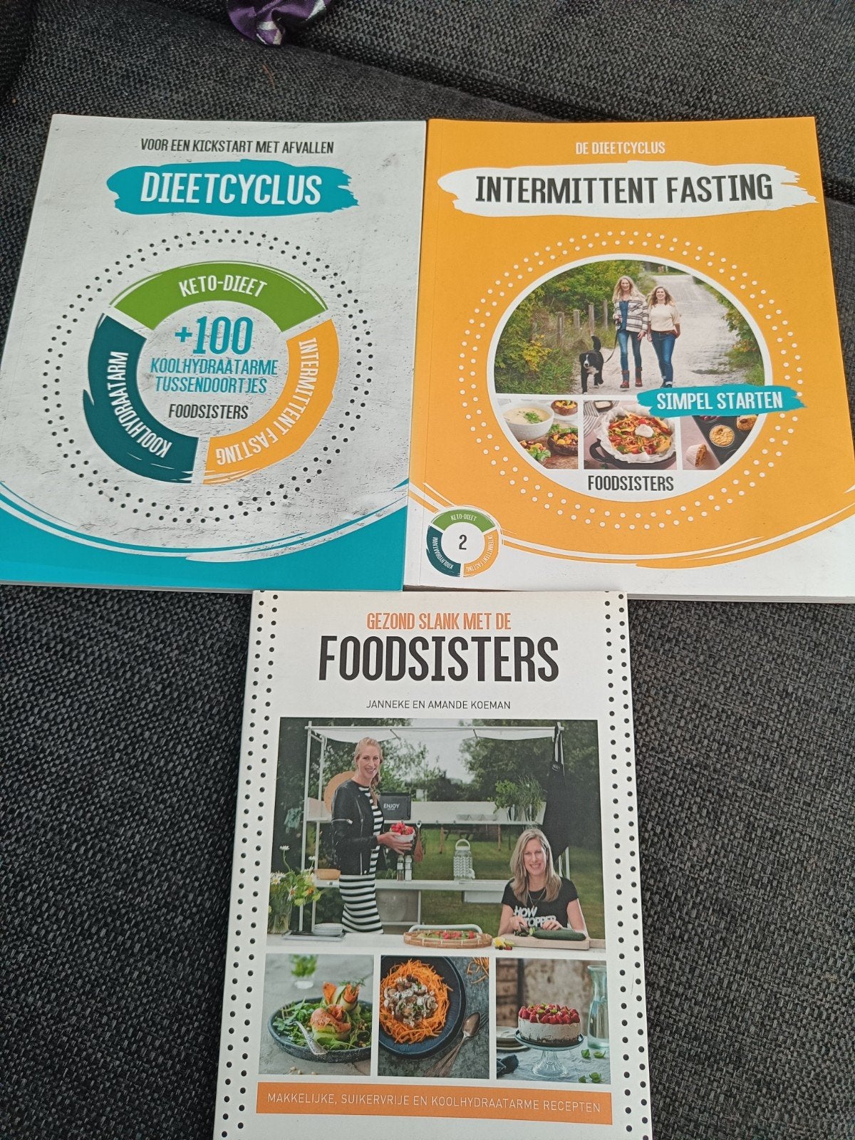 FoodSisters Dieetcyclus Boekenpakket (3 boeken), Ophalen of Verzenden, Zo goed als nieuw, Dieet en Voeding, Janneke en Amande Koeman (FoodSisters)