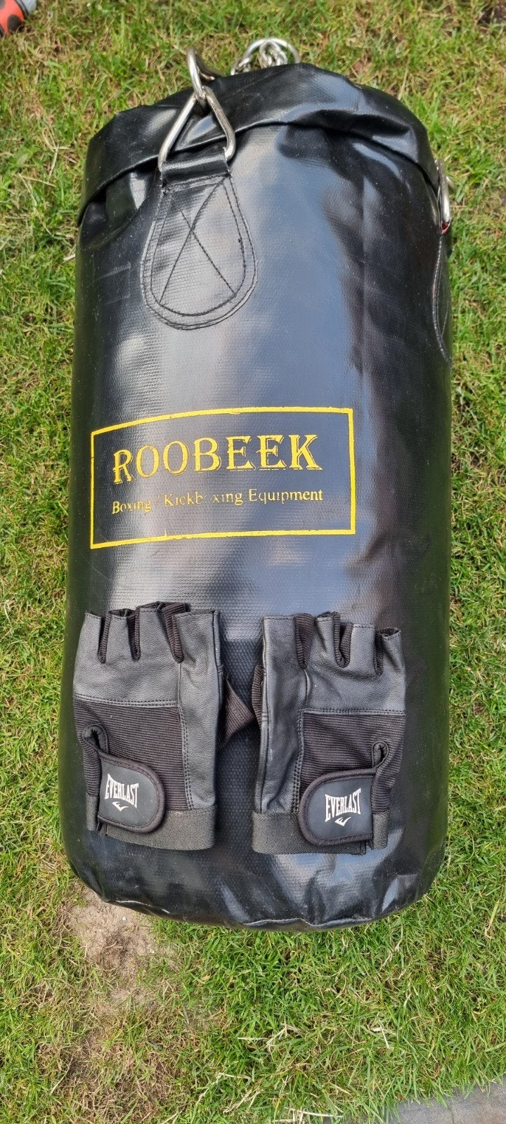 box zak 65cm roobeek handschoenen everlast  maat M, Ophalen of Verzenden, Zo goed als nieuw, Bokshandschoenen