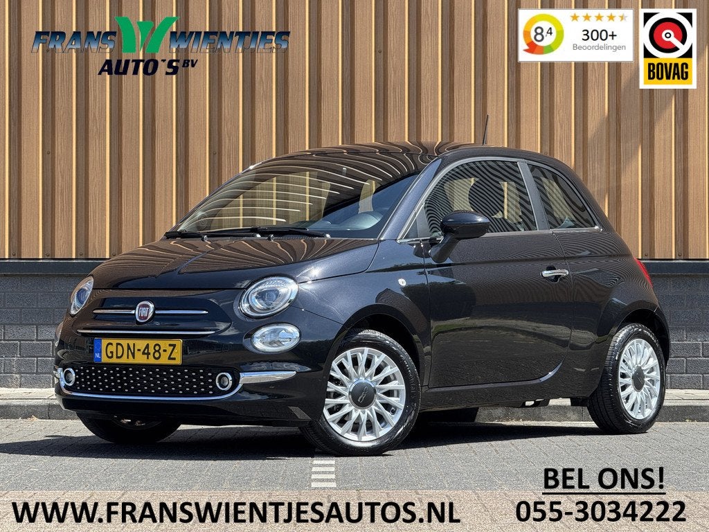 Fiat 500 1.0 Hybrid Dolcevita | Apple Carplay | Android Auto, Voorwielaandrijving, Stof, Gebruikt, Startonderbreker