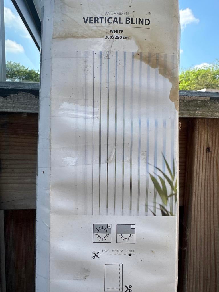 Nieuwe lamellen 200x250cm, Ophalen, Nieuw, Wit, 200 cm of meer