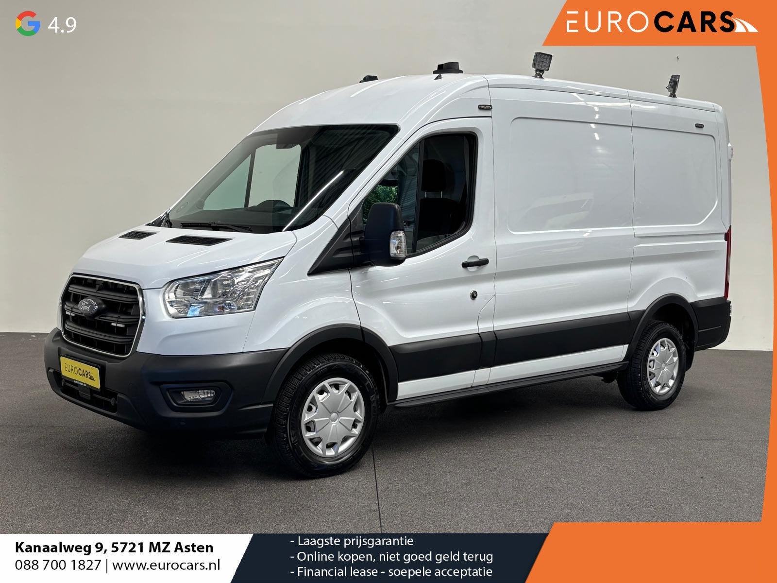 Ford Transit 310 2.0 TDCI L2H2 Trend 130PK Airco Cruise Cont, Voorwielaandrijving, Stof, 4 cilinders, 129 pk