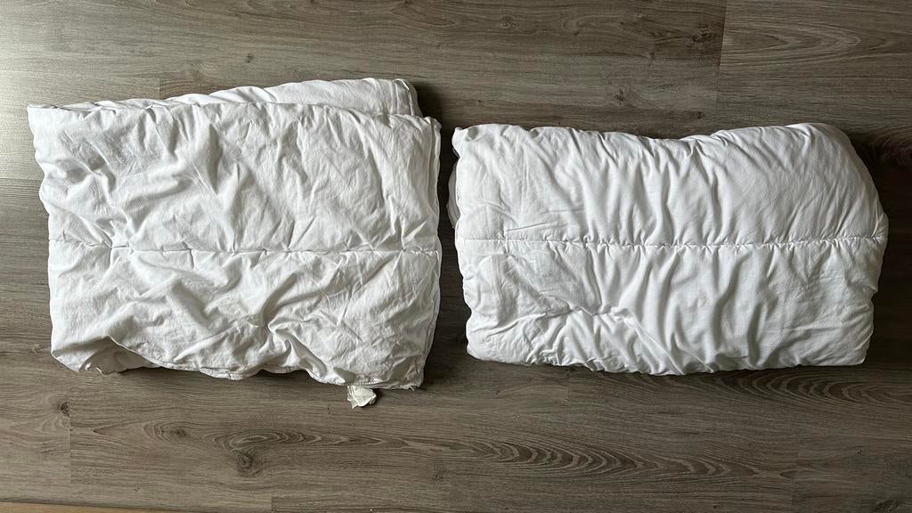 2 peuter dekbedden 120x150 cm, Kinderen en Baby's, Kinderkamer | Beddengoed, Gebruikt, Jongetje of Meisje, Wit, Ophalen of Verzenden