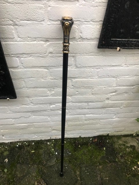 bijzondere flaneer/wandelstok, vrijmetselaars, Ophalen of Verzenden, Zo goed als nieuw