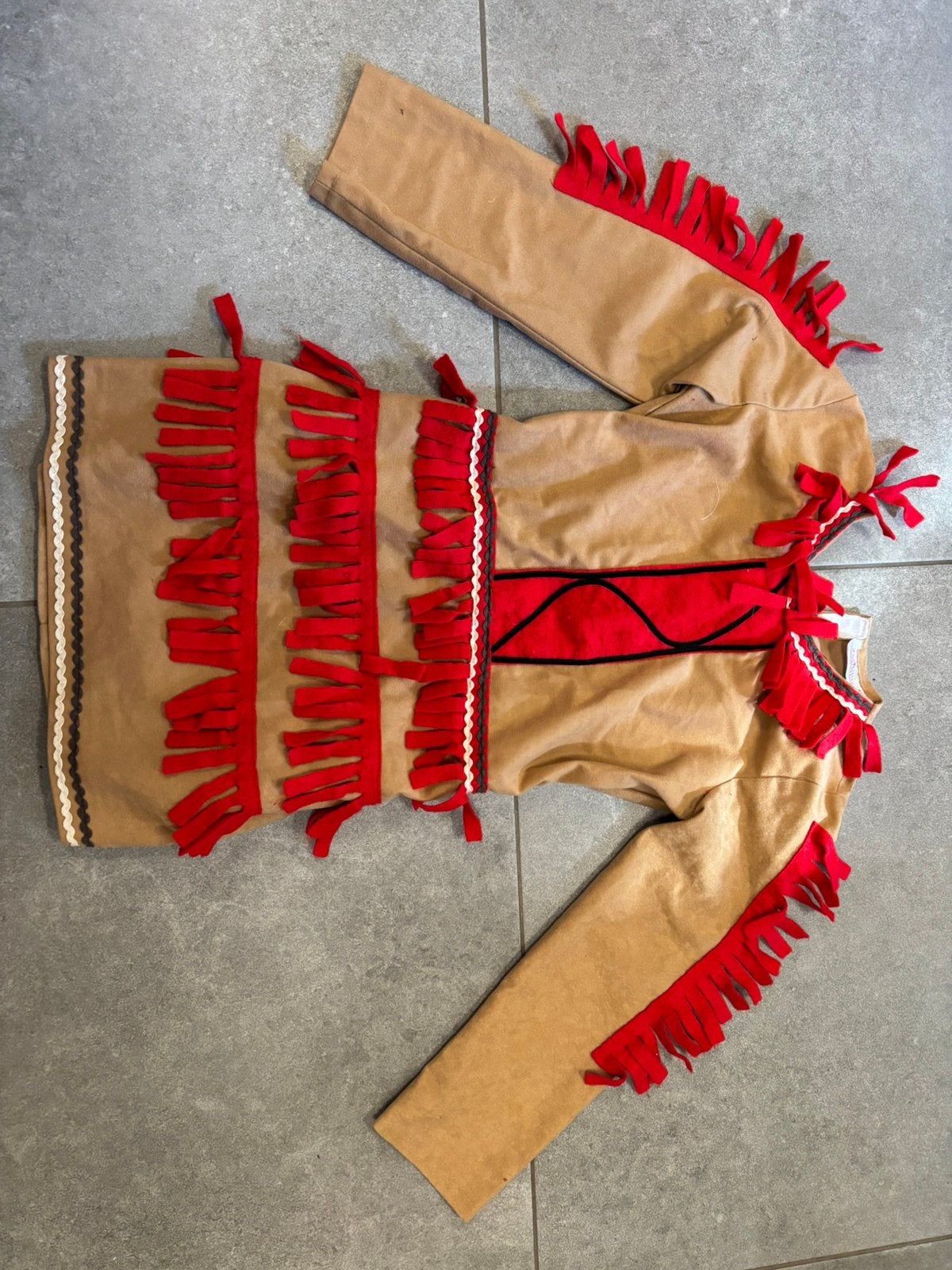 Indianen jurk - maat 140, Kinderen en Baby's, Carnavalskleding en Verkleedspullen, Ophalen of Verzenden, Gebruikt, 134 t/m 140