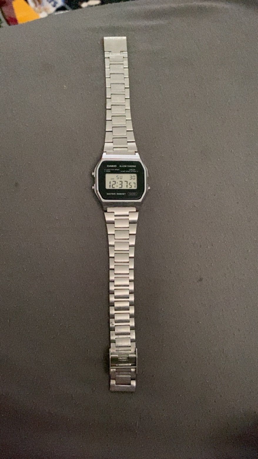 Casio horloge - Zilverkleurig digitaal polshorloge, Gebruikt, Staal, Polshorloge, Ophalen