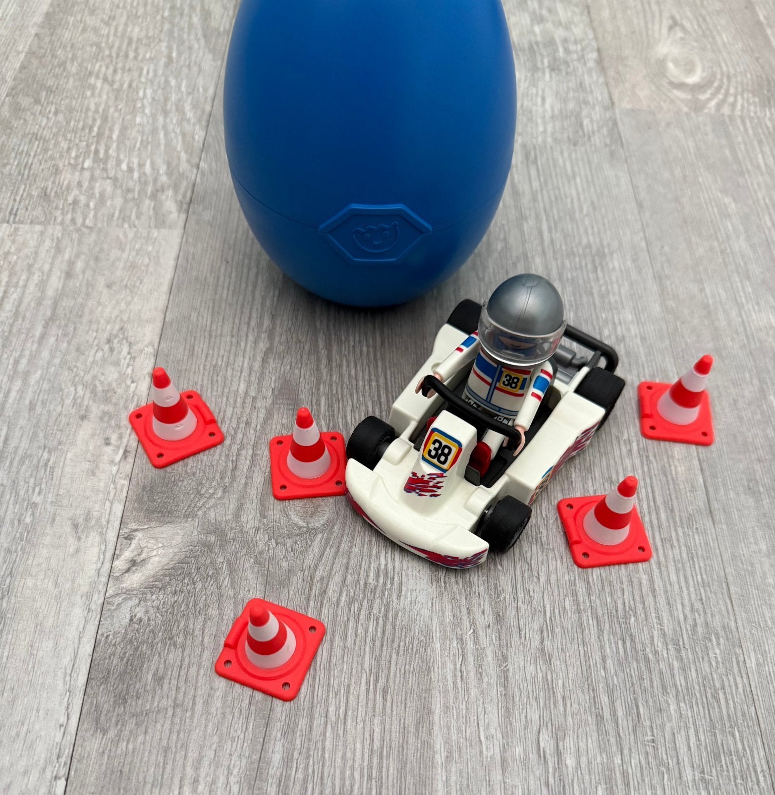 Playmobil Race Driver met Go Kart - 4932, Ophalen of Verzenden, Zo goed als nieuw, Complete set