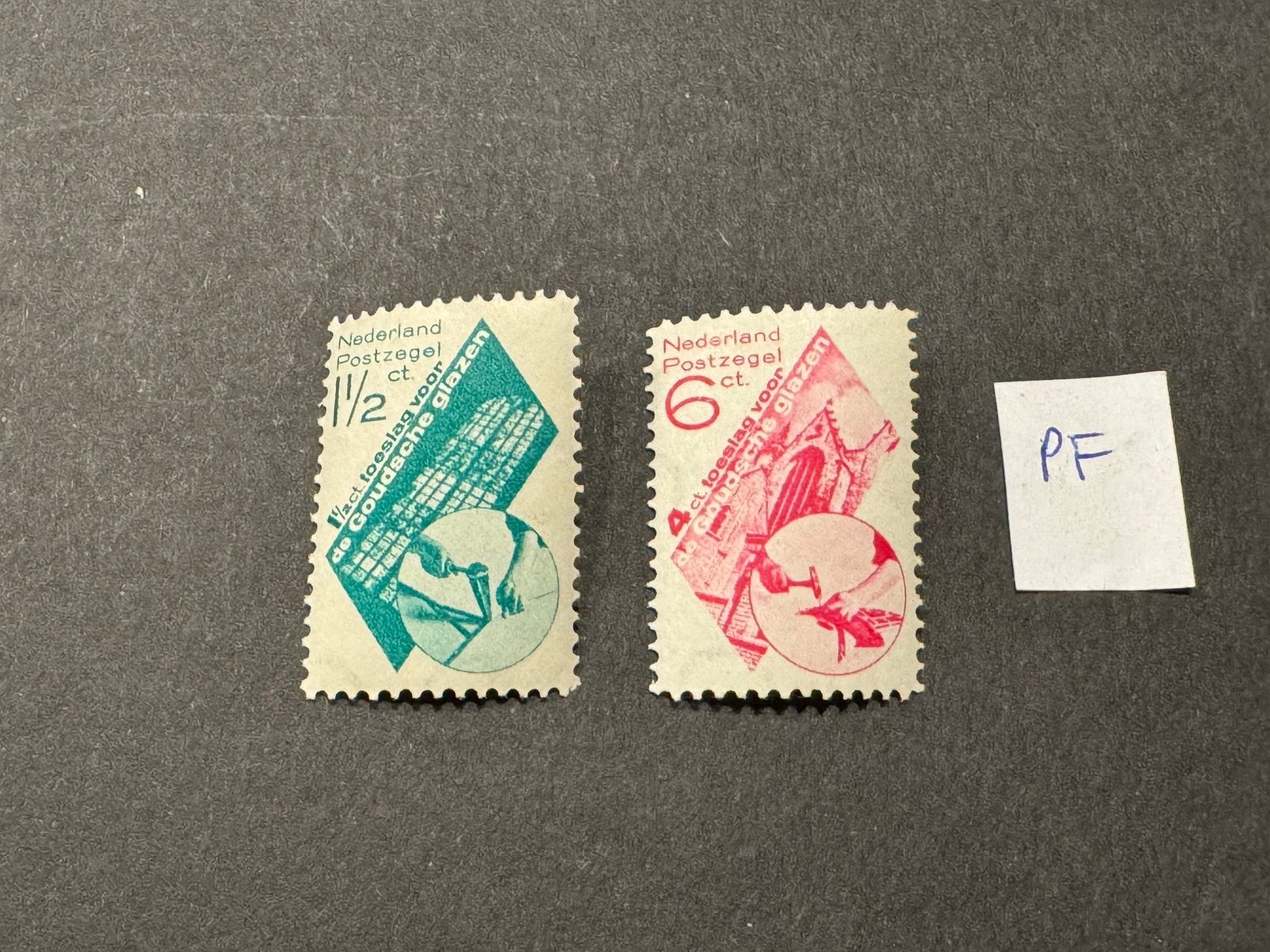 1931 Goudse glazen NVPH nr 238-239 postfris, Verzenden, T/m 1940, Postfris
