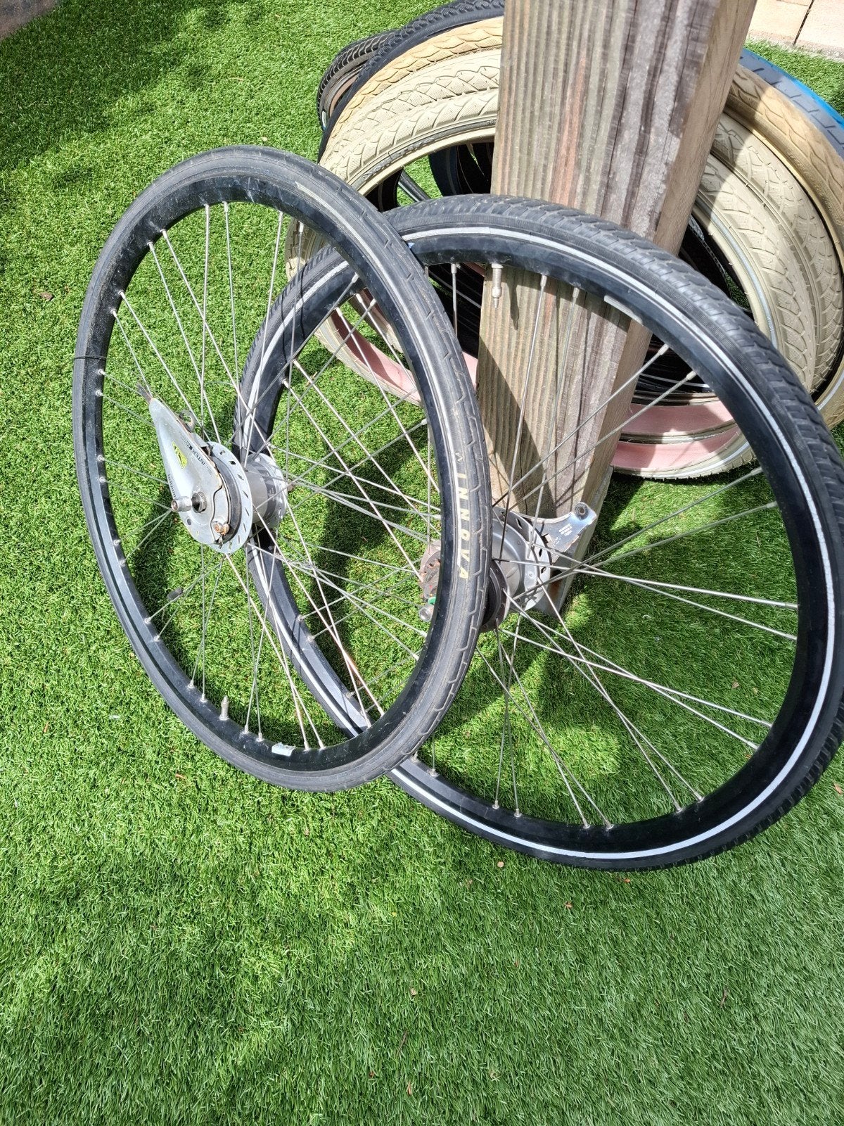 Wielsets en banden stadsfietsen., Fietsen en Brommers, Ophalen
