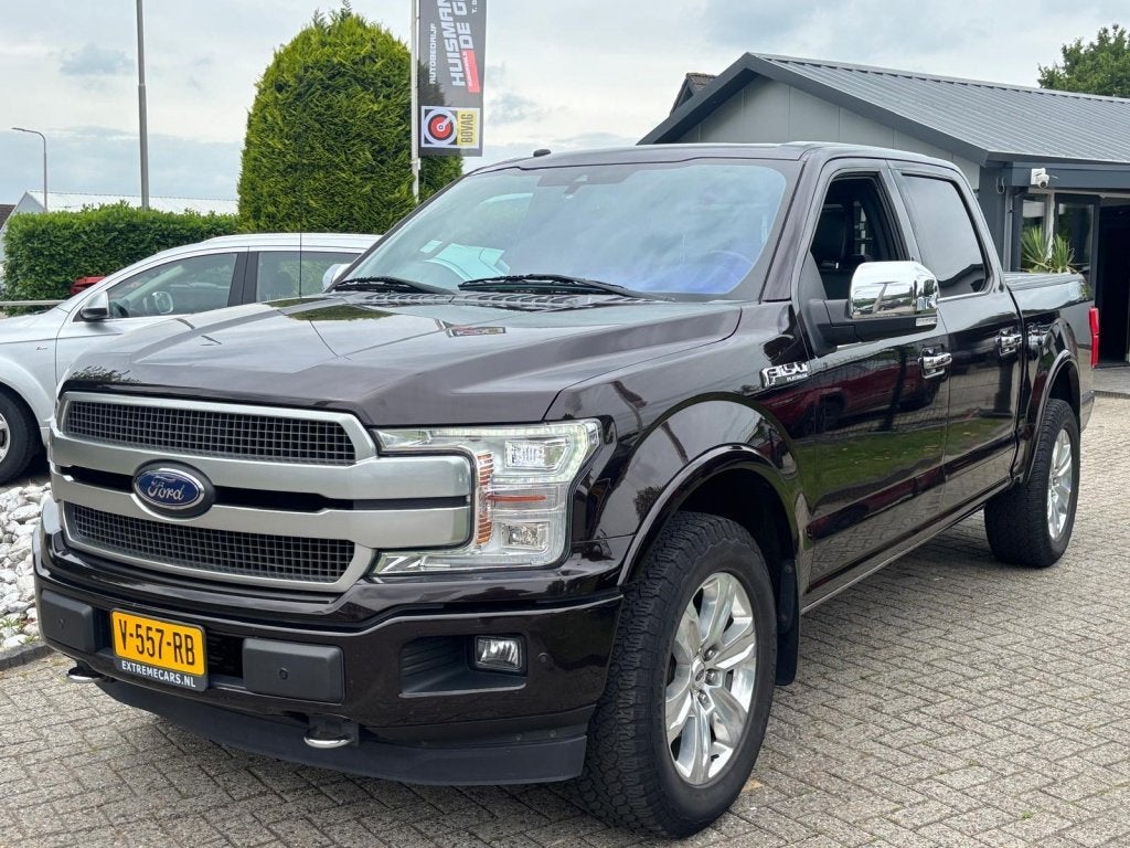 Ford USA F-150 3.5 V6 2018 4X4 Dubbel Cabine Pick-up Platinu, Gebruikt, Overige kleuren, Bedrijf, Vierwielaandrijving