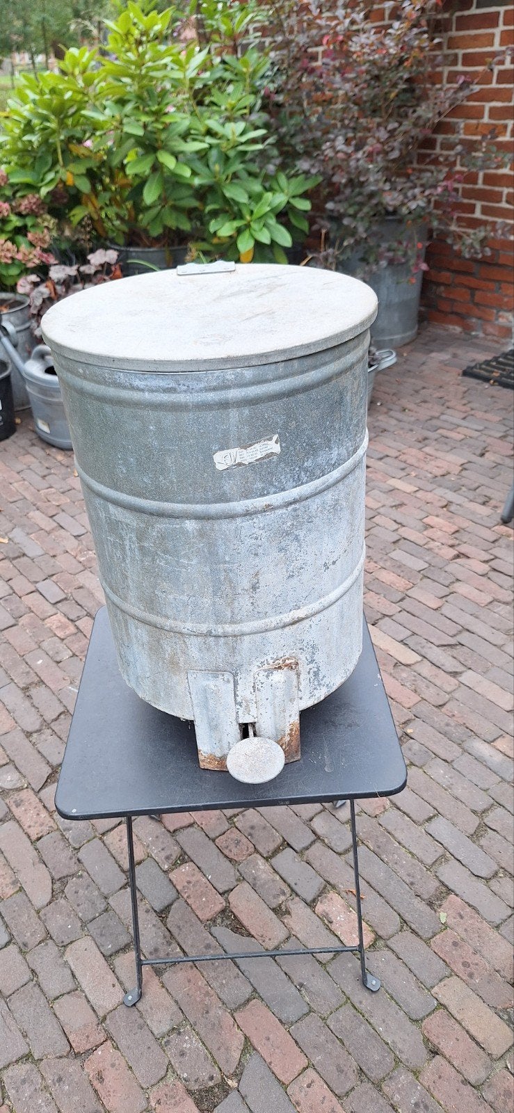 zinken afvalemmer, Ophalen of Verzenden
