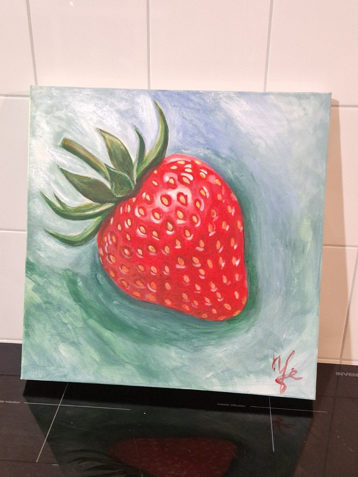 Handgeschilderd schilderij op aanvraag - Vanaf 50 euro, Antiek en Kunst, Acrylverf, Stilleven, Ophalen of Verzenden, Handgeschilderd