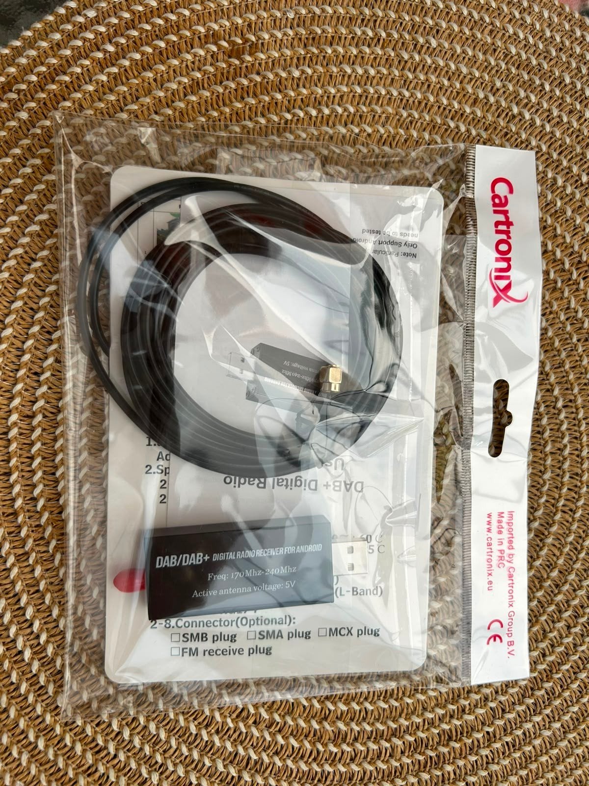 Cartronix DAB/DAB+ digitale radio ontvanger voor Android, Ophalen of Verzenden, Nieuw
