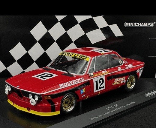 BMW 3.0 CSL Nr#12 "BMW Luigi" Winner 24Hrs Spa 1974 Alain Pe, Minichamps, Tschuiten@hotmail.com, Duitsland, Auto