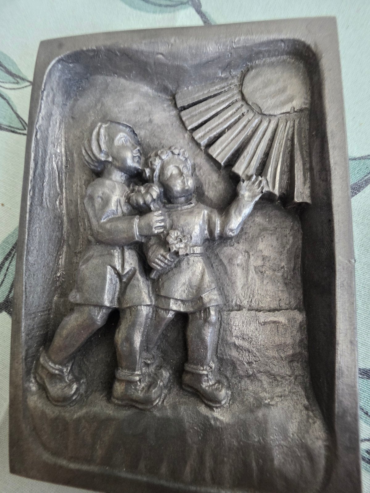 Heinrich Zinnrelief: kinderen De 4 jaargetijden, Ophalen of Verzenden, Gebruikt, Mens
