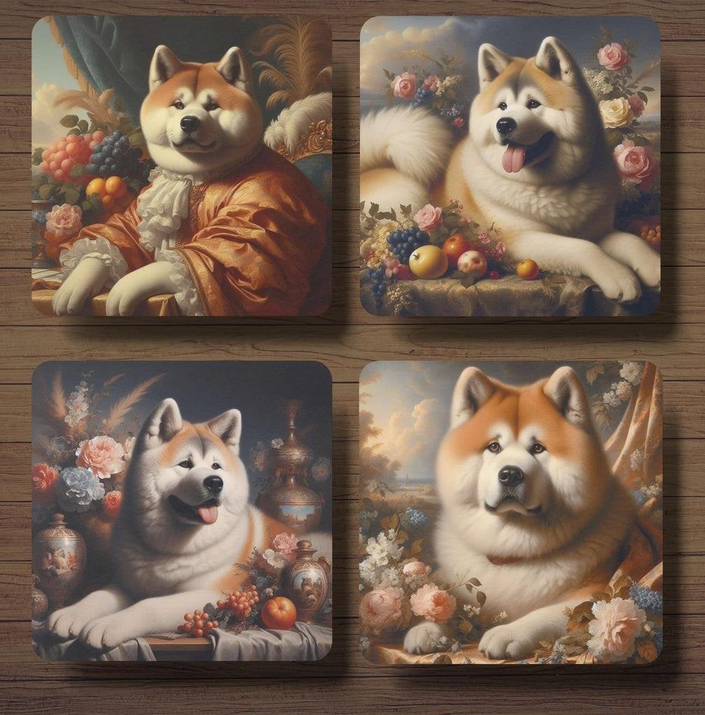 Akita Barok onderzetters met houder, Ophalen of Verzenden, Nieuw