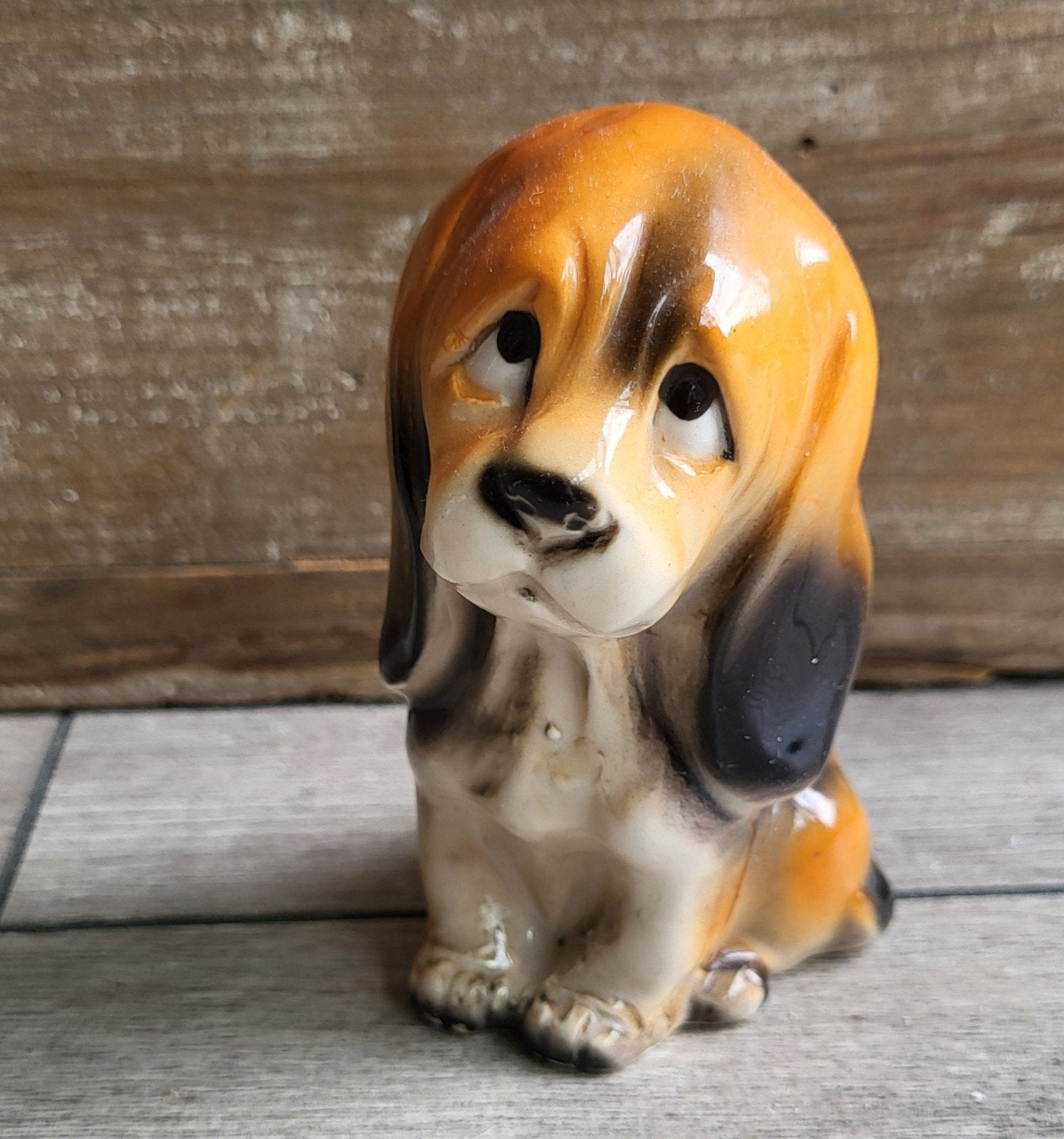 Vintage Beagle beeldje - Made in Japan, Verzamelen, Beelden en Beeldjes, Ophalen of Verzenden, Gebruikt, Dier