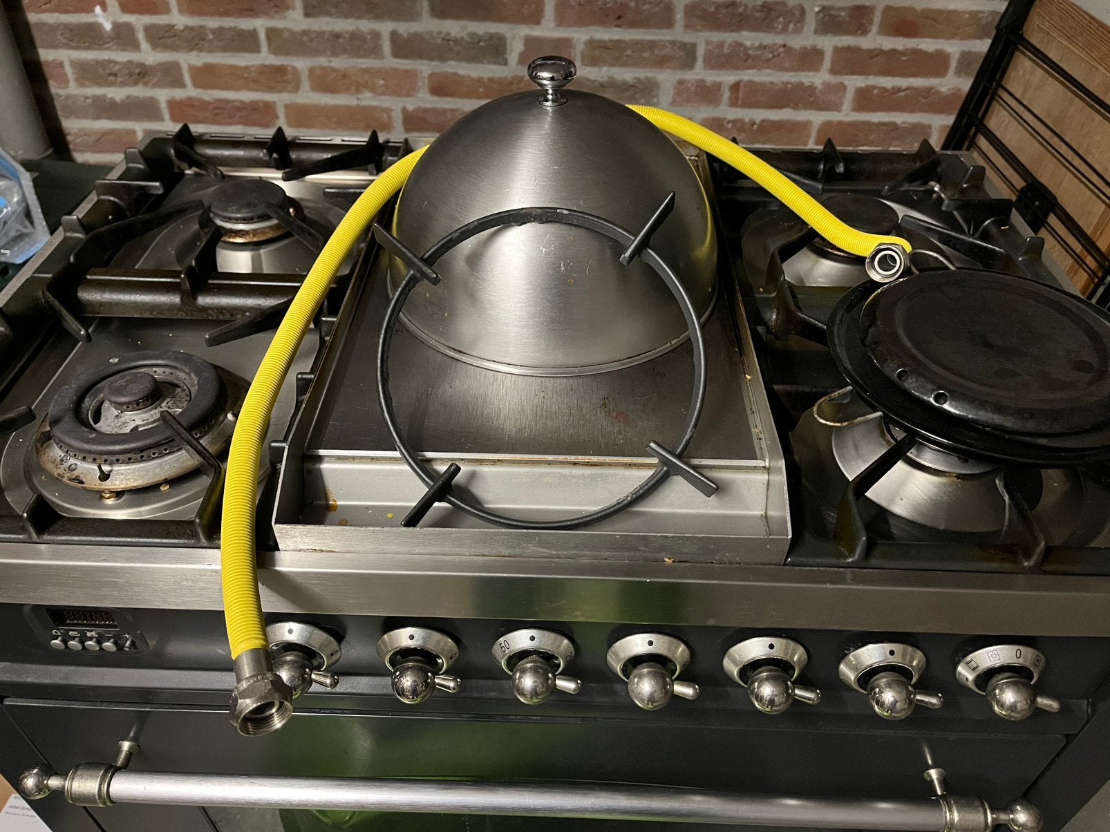 Boretti gas fornuis met elektrische oven, Ophalen, Gebruikt, Hete lucht, 60 cm of meer