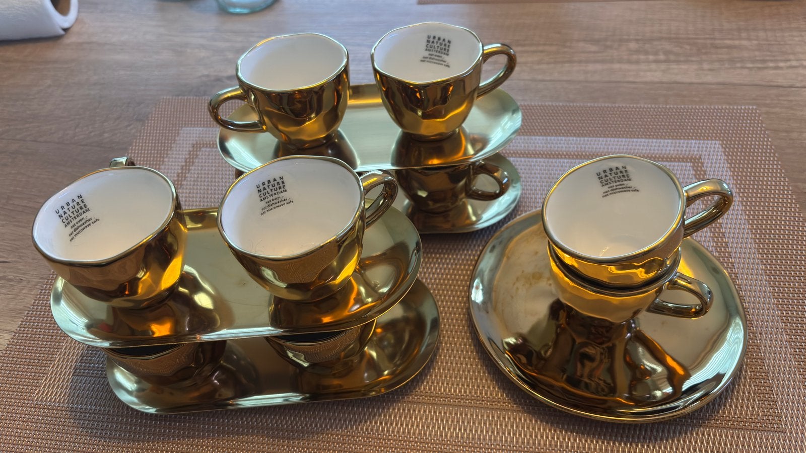 Gouden Urban Nature Culture expresso. Nieuw, Ophalen, Overige merken, Keramiek, Nieuw