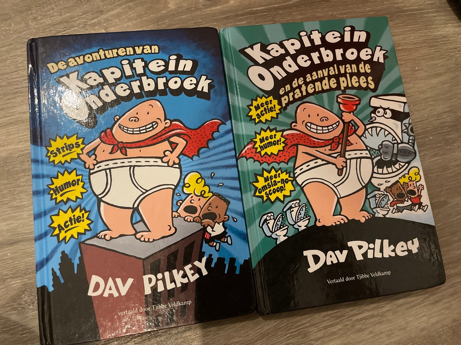Kapitein Onderbroek boeken - Dav Pilkey (2 stuks), Ophalen of Verzenden, Zo goed als nieuw, Fictie algemeen