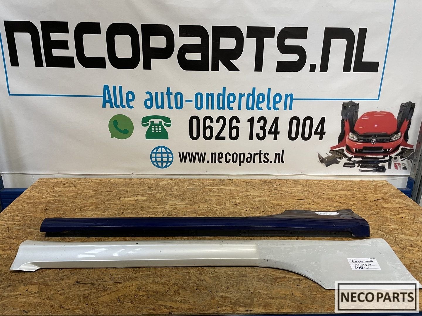FIAT 500 ZIJSKIRT ORIGINEEL 735509255 735465478, Gebruikt, -, -, Ophalen of Verzenden