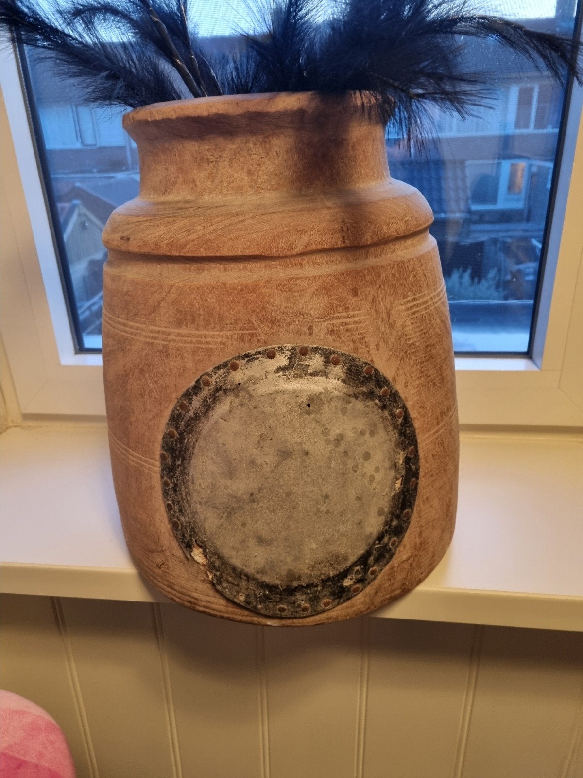 Nepalse kruik, Ophalen of Verzenden, Zo goed als nieuw, Hout