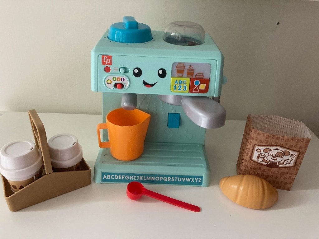 Fisher Price koffiemachine, Ophalen of Verzenden, Zo goed als nieuw, Ontdekken, Met geluid