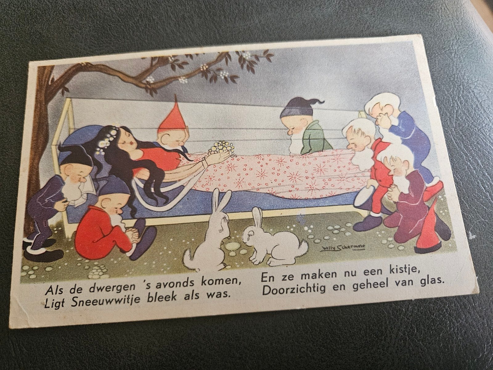 Willy Schermele Sneeuwwitje  Zeven Dwergen Willy Sluiter, Verzamelen, Ophalen of Verzenden