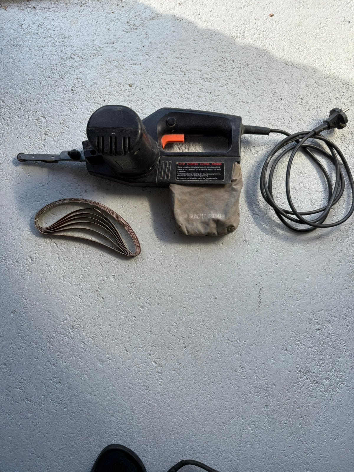 Power vijl machine B&D, Ophalen of Verzenden, Gebruikt, Minder dan 600 watt