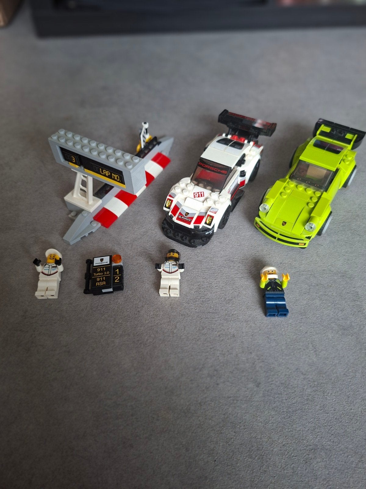 LEGO Speed Champions Porsche 911 RSR & 911 Turbo 3.0 (75888), Inclusief minifiguren, Gebruikt, Lego, Complete set