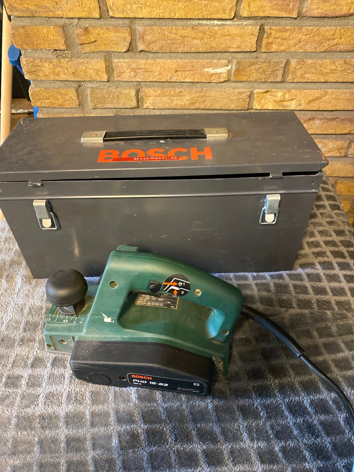 Bosch PHO 15-82 elektrische schaafmachine met koffer, Ophalen, Gebruikt