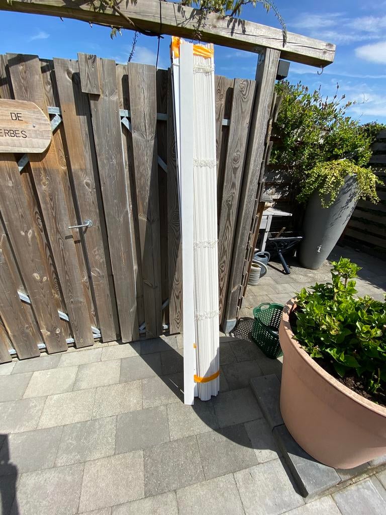 Houten bamboe luxaflex 203 breed., Tuin en Terras, Zonneschermen, Ophalen of Verzenden, Gebruikt, Overige typen