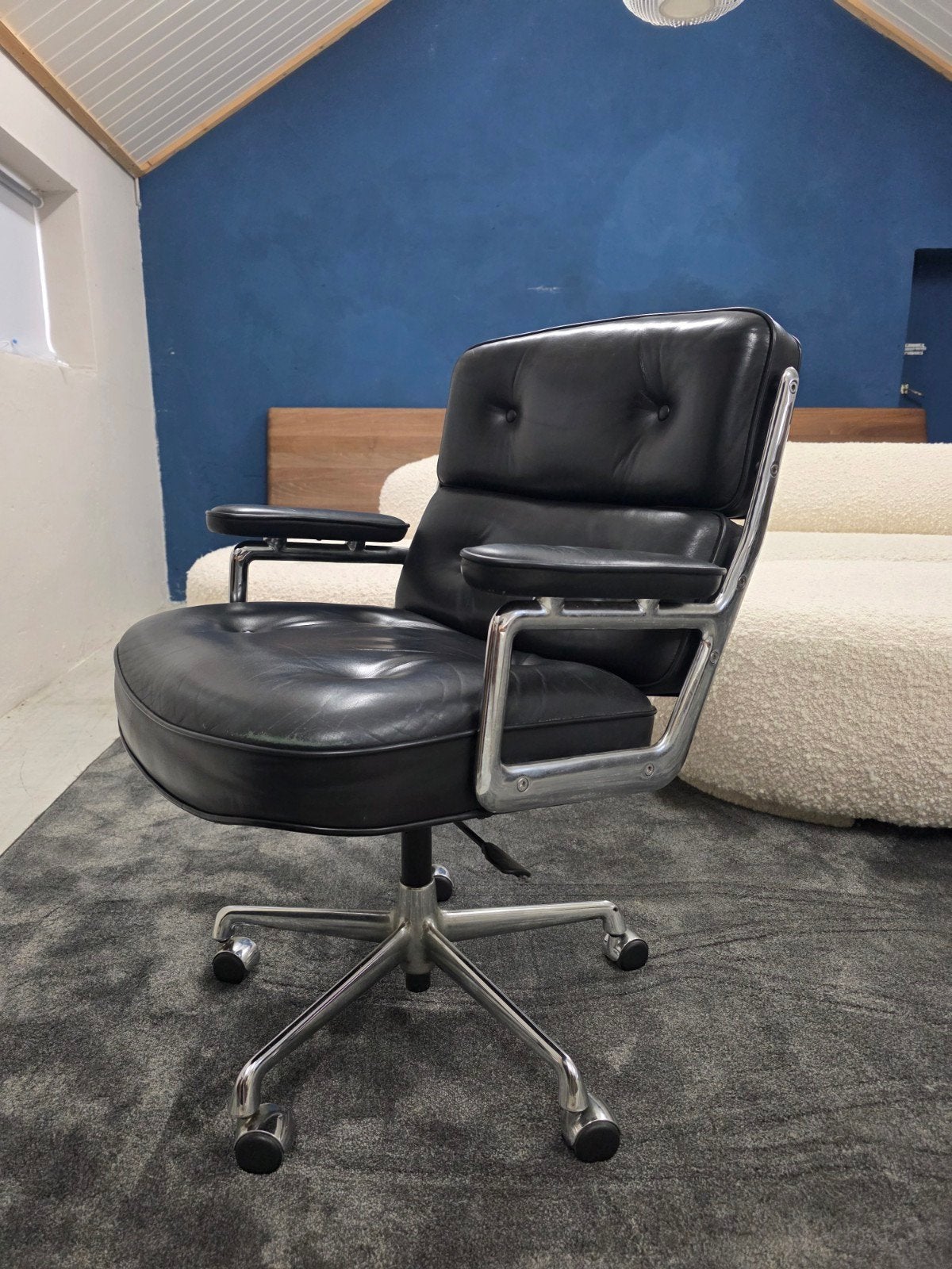 Vitra Eames Lobby Chair ES104 design bureaustoel, Ophalen of Verzenden, Zwart