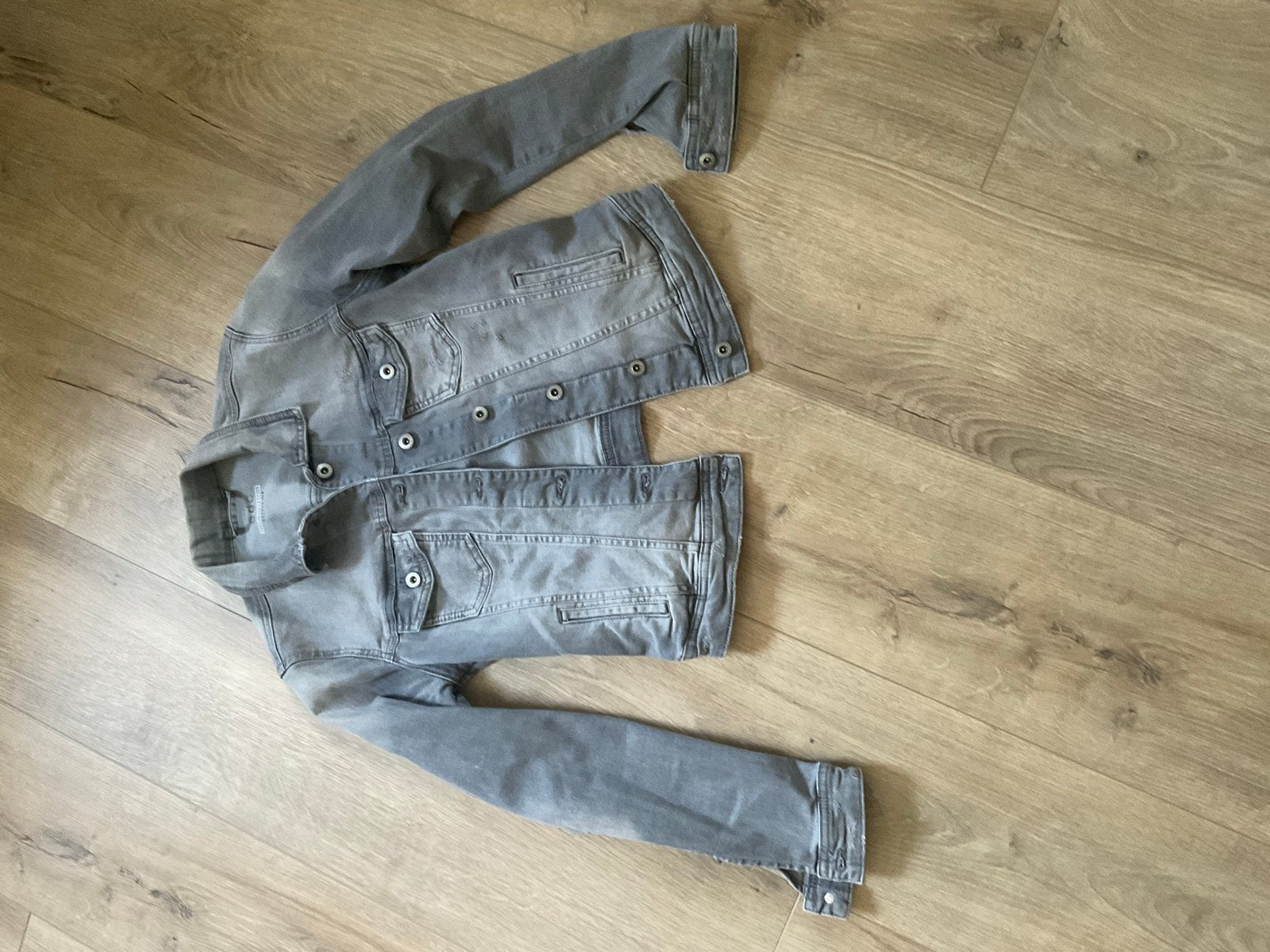 EDC spijkerjasje grijs maat S, Ophalen of Verzenden, Gedragen, Maat 36 (S), Grijs
