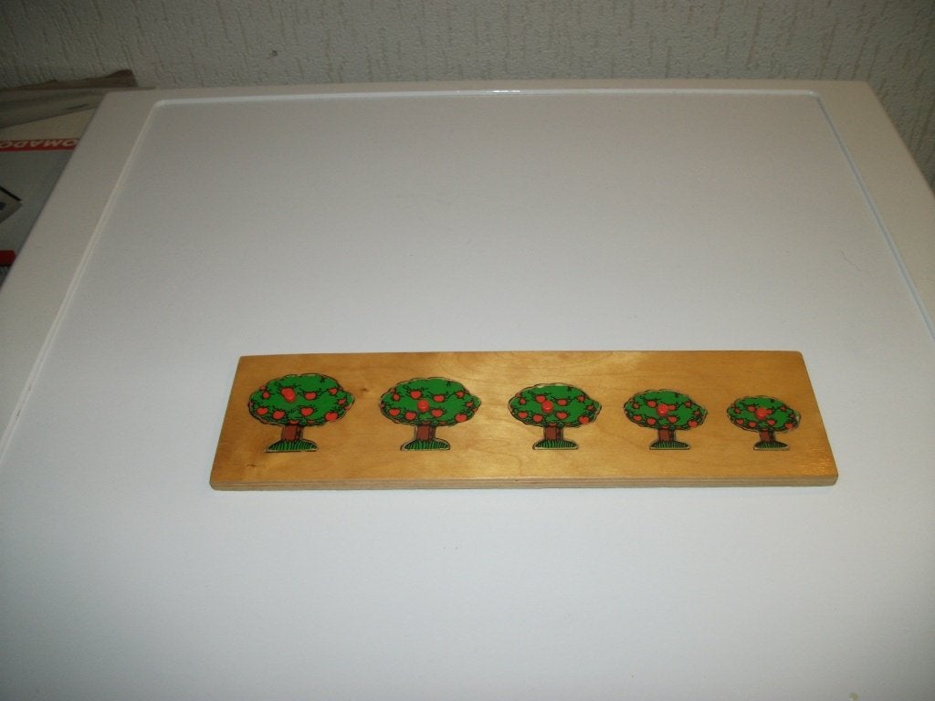 Puzzel bomen 5 delig, Ophalen of Verzenden, Gebruikt