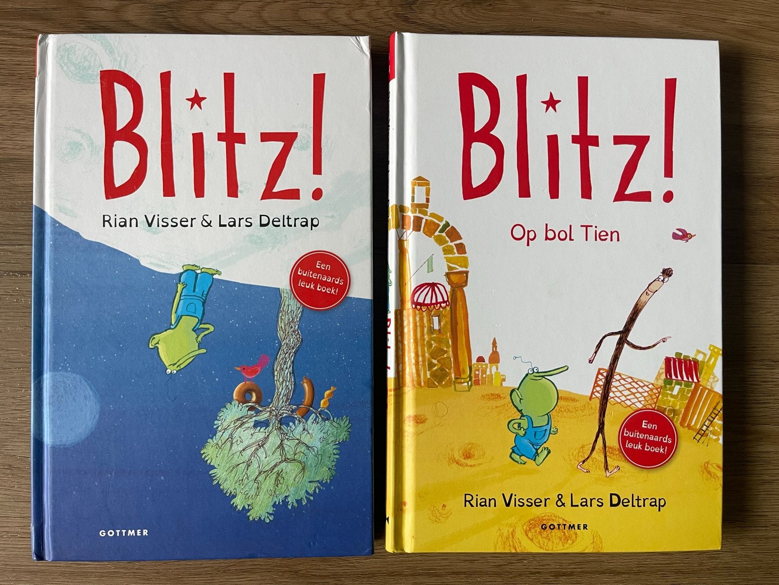 Blitz! Boek 1 & Op bol Tien Boek 2 - Rian Visser & Lars Delt, Boeken, Ophalen of Verzenden, Zo goed als nieuw, Fictie algemeen