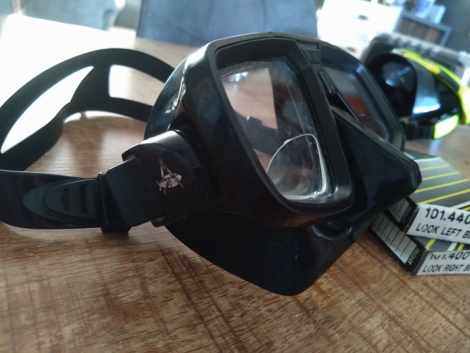 duikbril met leesgedeelte +1.50, Ophalen of Verzenden, Gebruikt, Duikbril of Snorkel