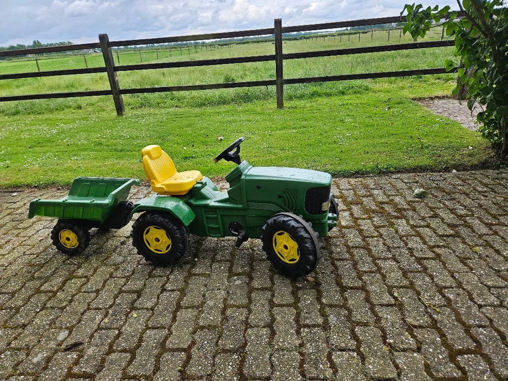 Traptrekker John Deere, met aanhanger, Ophalen, Gebruikt, Trapvoertuig